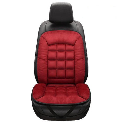 Soft plush car seat cushion for comfortable driving