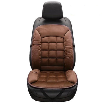 Soft plush car seat cushion for comfortable driving