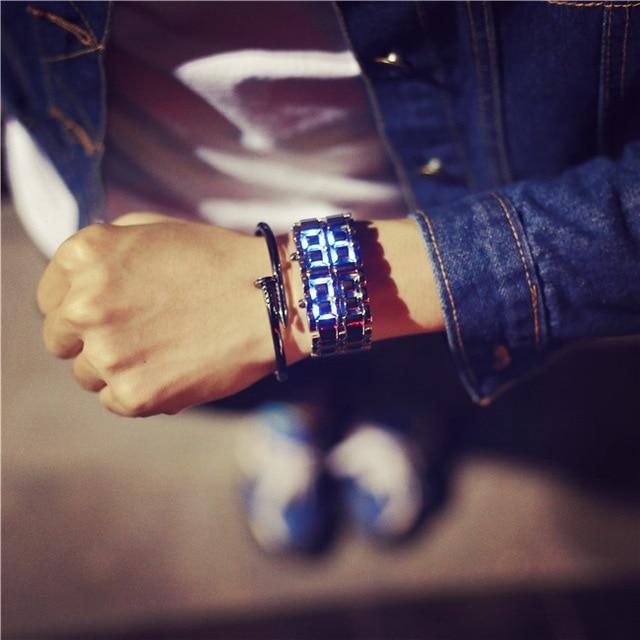 Trendy LED Digital Wristwatch for Men and Women