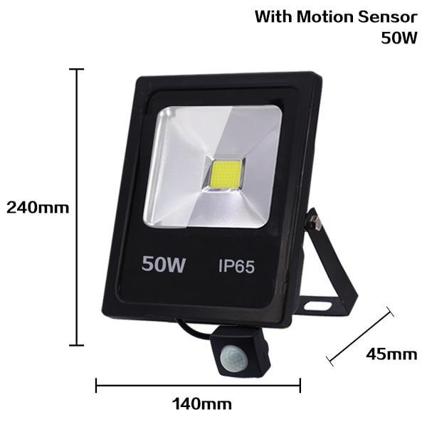 Bright Outdoor LED Security Flood Light 10-50W Waterproof