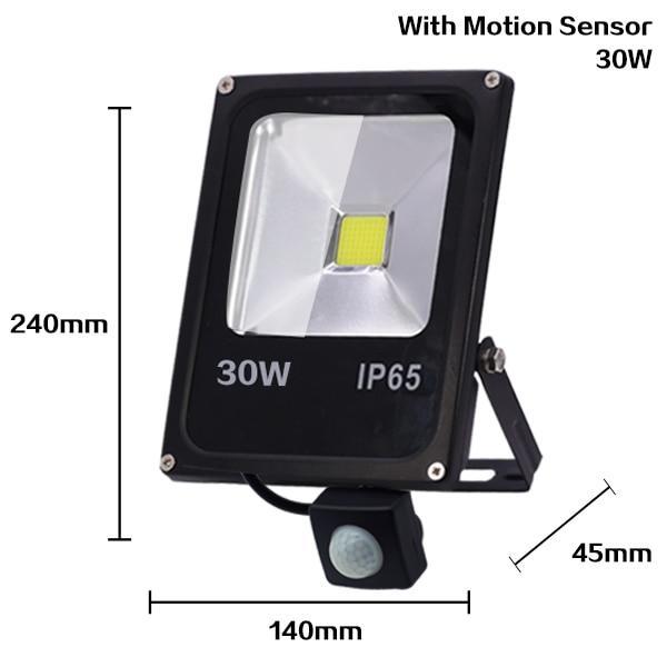 Bright Outdoor LED Security Flood Light 10-50W Waterproof