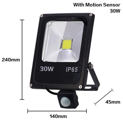 Bright Outdoor LED Security Flood Light 10-50W Waterproof