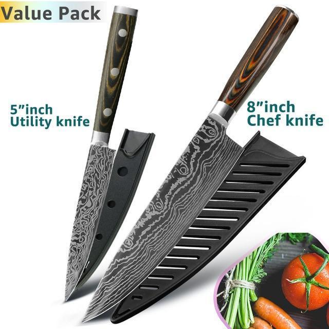 Premium Japanese Chef Knife 8 Inch Sharp Stainless Steel