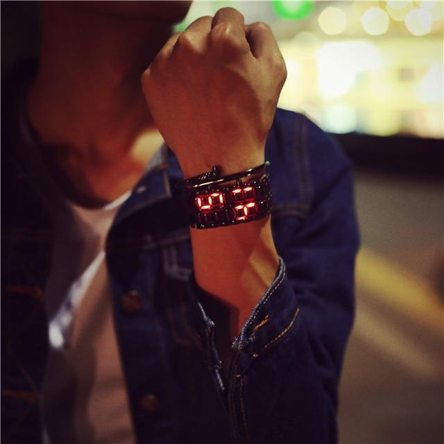 Trendy LED Digital Wristwatch for Men and Women