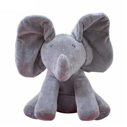 Fun Musical Peek A Boo Elephant Plush Toy - Yeezlab