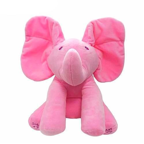 Fun Musical Peek A Boo Elephant Plush Toy