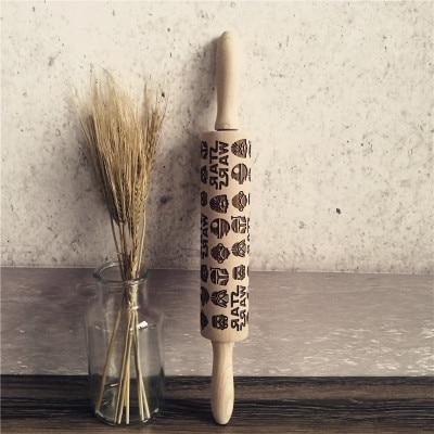 Top Christmas Reindeer Cookie Rolling Pin for Baking