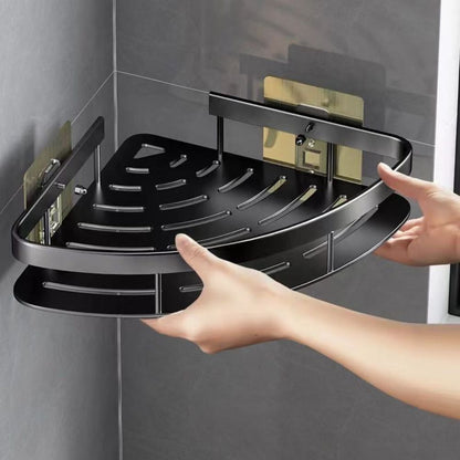Compact Aluminum Bathroom Shelf – Easy Wall Storage Solution - Yeezlab