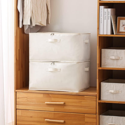 Portable Closet Storage Bag Set with Handles & Zipper