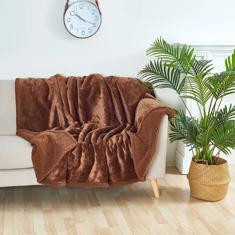 Plush Fleece Throw Blanket