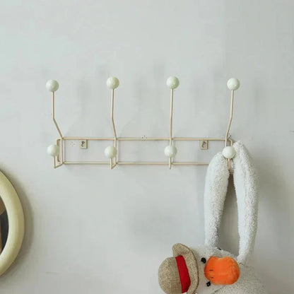 Rustic Metal Coat Rack Hooks - Traditional Closet Organizer