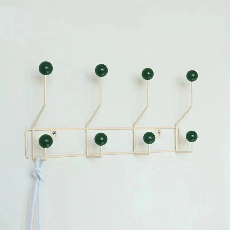 Rustic Metal Coat Rack Hooks - Traditional Closet Organizer