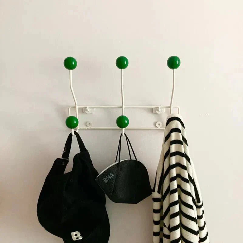 Rustic Metal Coat Rack Hooks - Traditional Closet Organizer