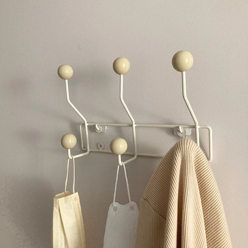 Rustic Metal Coat Rack Hooks - Traditional Closet Organizer