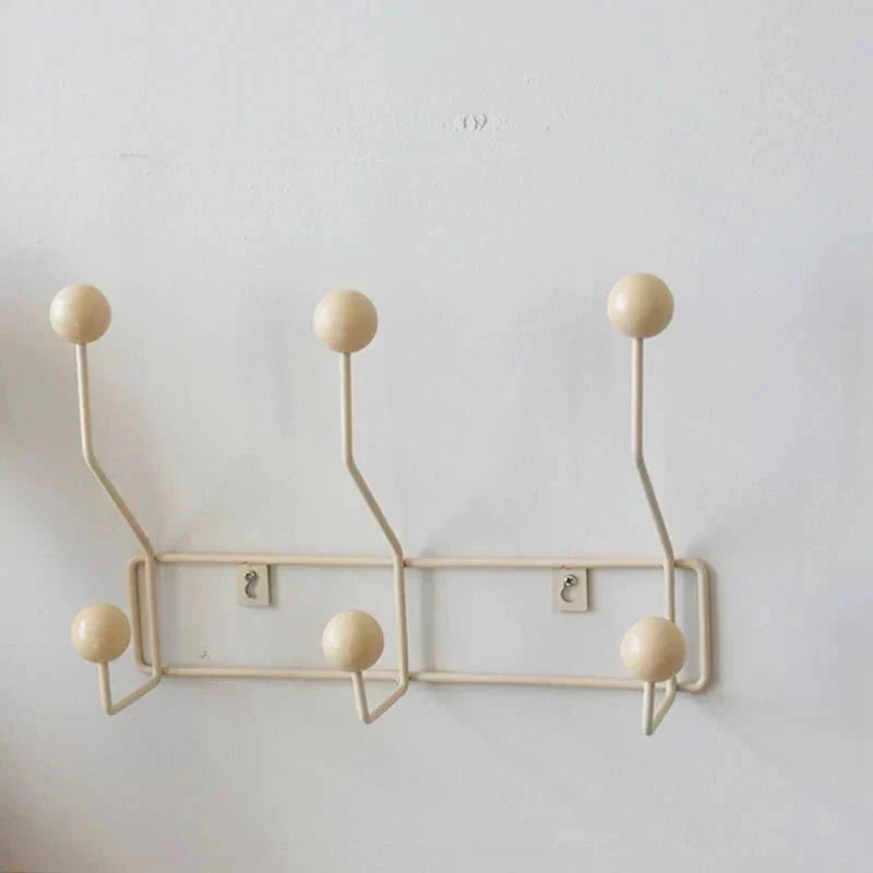 Rustic Metal Coat Rack Hooks - Traditional Closet Organizer
