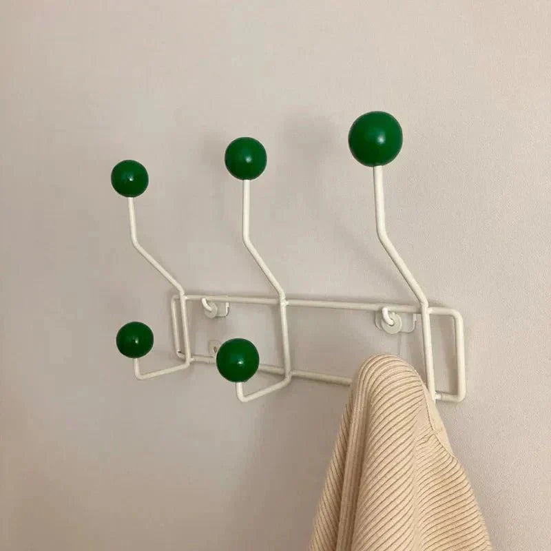 Rustic Metal Coat Rack Hooks - Traditional Closet Organizer