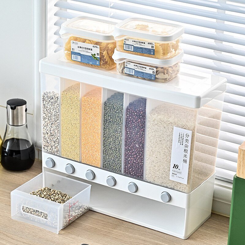 Space Saving Cereal Dispenser Kitchen Organizer - Yeezlab