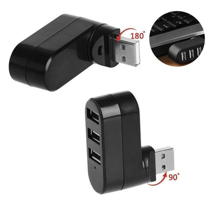Flexible 180 Degree USB Adapter Hub