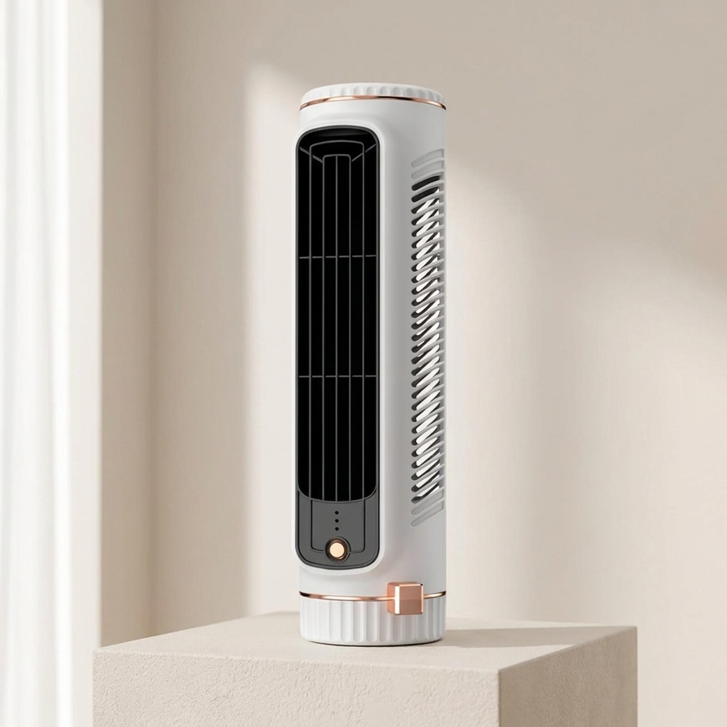 Portable Bladeless Tower Fan Personal Cooling - yeezlab