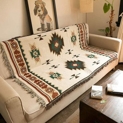 Native American Style Plush Throw Blanket - Yeezlab