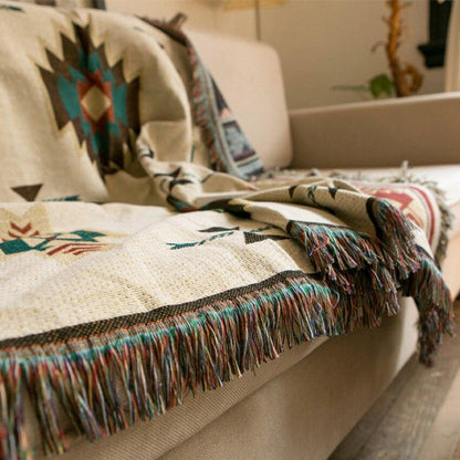 Native American Style Plush Throw Blanket