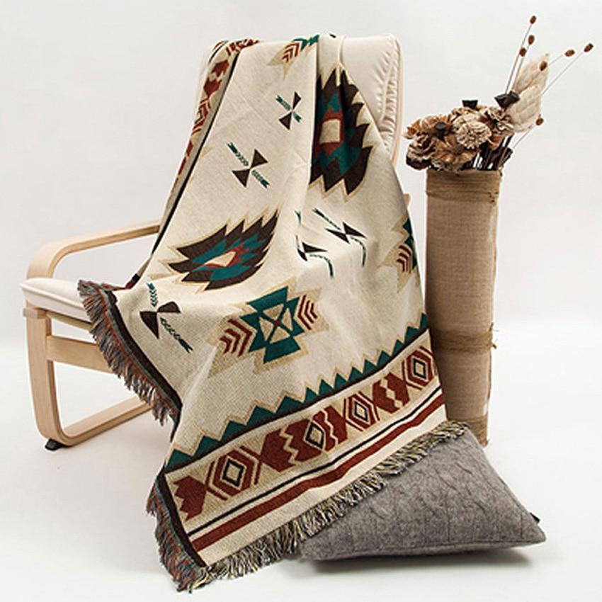Native American Style Plush Throw Blanket