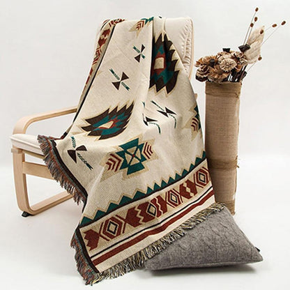 Native American Style Plush Throw Blanket