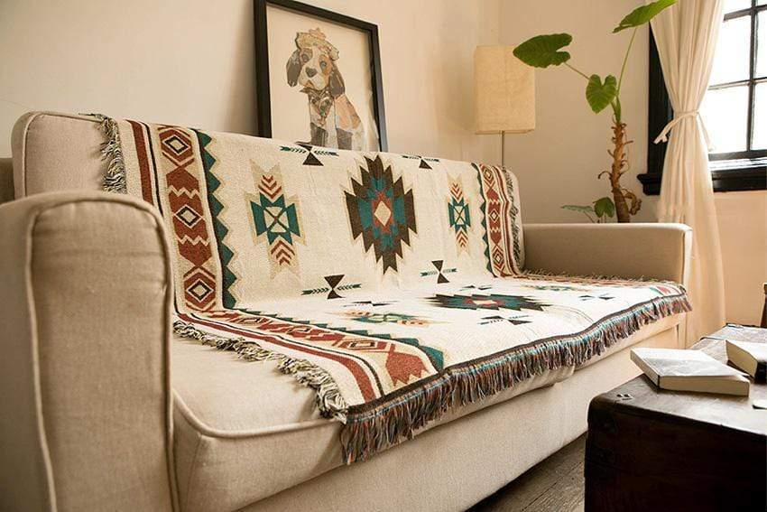 Native American Style Plush Throw Blanket