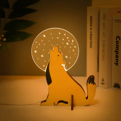 Colorful Kids Night Lamp with Cute Animal Designs