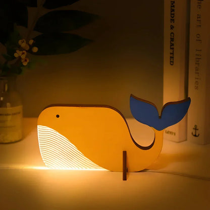Colorful Kids Night Lamp with Cute Animal Designs