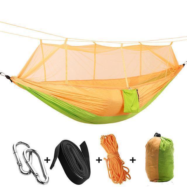 Compact Travel Hammock with Bug Net