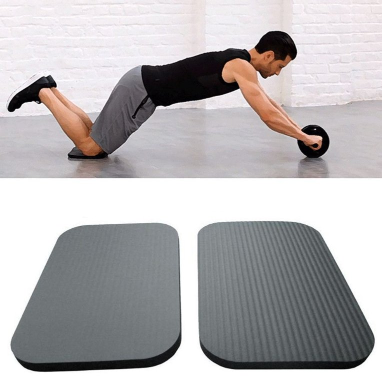 Yoga Knee Pad Protection - Thick Non-Slip Yoga Knee Mat for Barefoot Exercise, Yoga Workout, Training, and Abdominal Exercise - Yeezlab