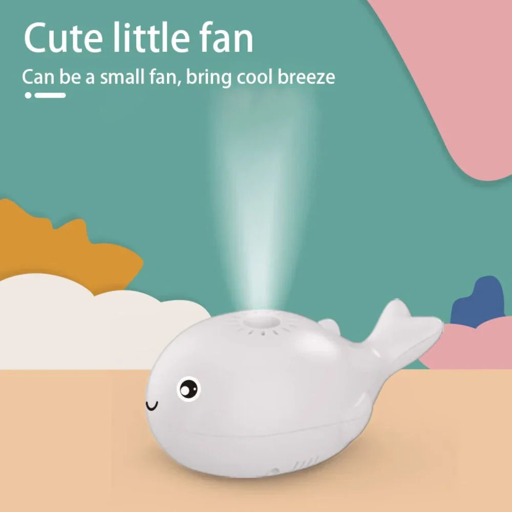 Colorful Whale Bath Toy with Splash Ball